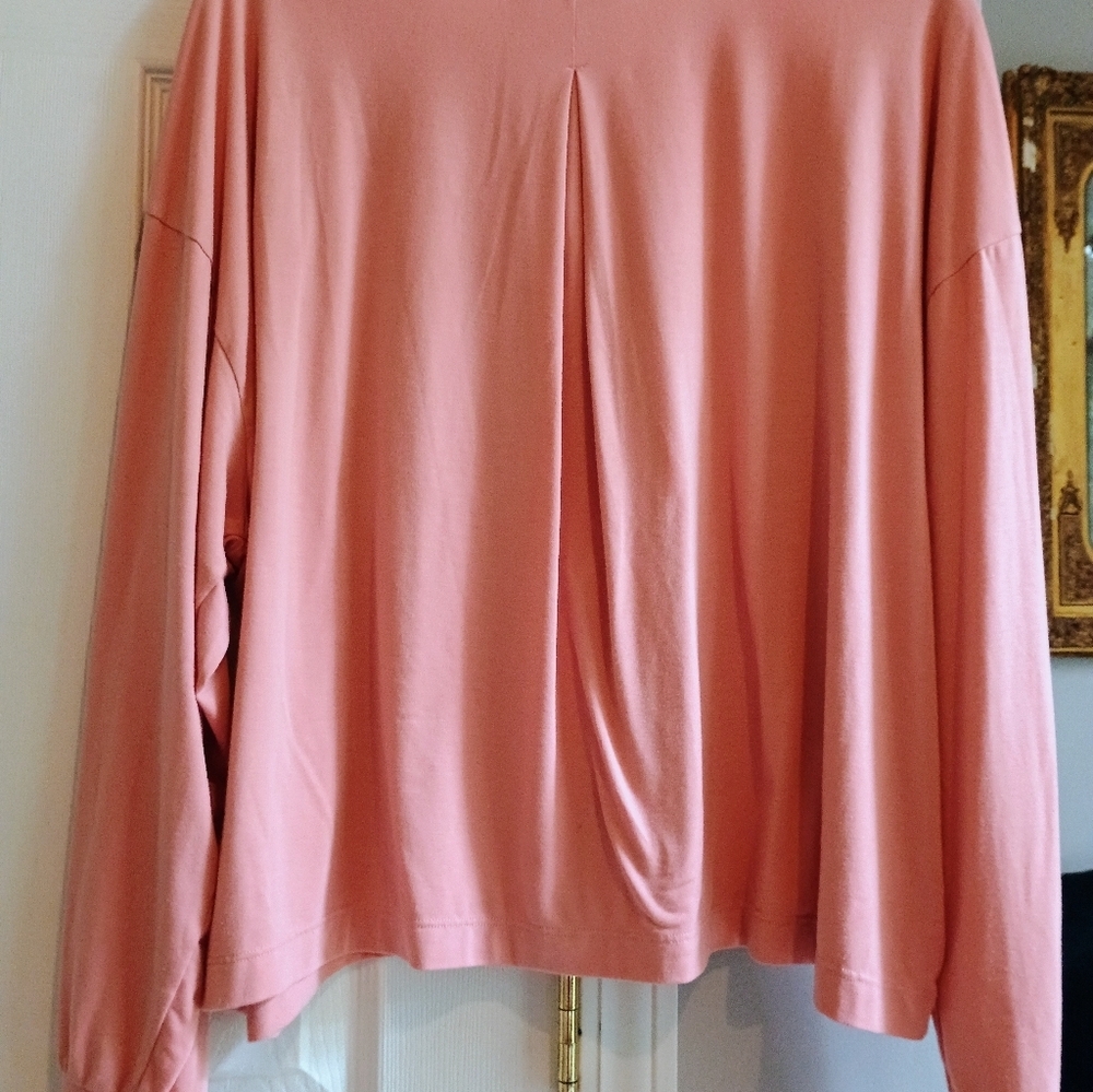 Athleta Elemental Oversized Peachy Pink Long Sleeve Top Size‎ XL - Picture 7 of 13